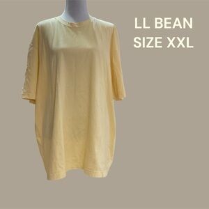 LL BEAN YELLOW T-SHIRT SIZE XXL SHIRT HAS NEVER BEEN WORN